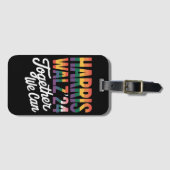 Harris Walz 2024一緒に私たちは選挙LGBTQIAすることができる ラゲッジタグ (正面横)