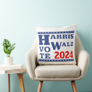 Harris Walz 2024不気味ストップ投票風変わり民主党員 クッション