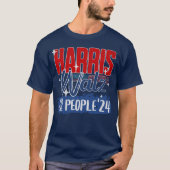 Harris Walz 2024人民選挙民主党議員 Tシャツ (正面)