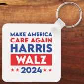 Harris Walz 2024再びアメリカを気に作る キーホルダー (裏面)
