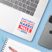 Harris Walz 2024再びアメリカを気に作る シール (ノートパソコンとiPhone)