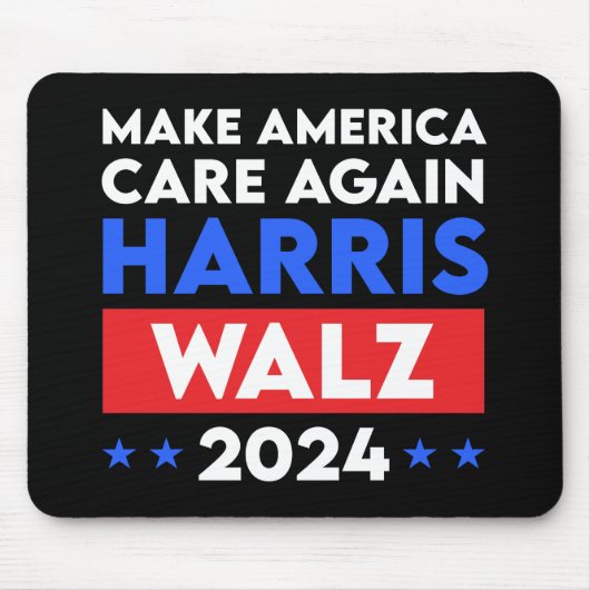 Harris Walz 2024再びアメリカを気に作る マウスパッド (正面)