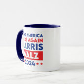 Harris Walz 2024再びアメリカを気に作る マグカップ (正面左)