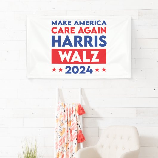 Harris Walz 2024再びアメリカを気に作る 横断幕 (インサイチュ)