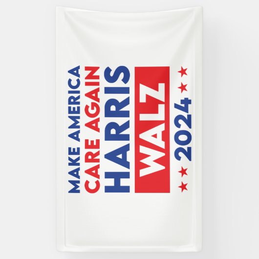 Harris Walz 2024再びアメリカを気に作る 横断幕 (縦)