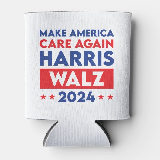 Harris Walz 2024再びアメリカを気に作る 缶クーラー (正面)