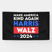 Harris Walz 2024再びアメリカを親切にする 横断幕 (横)
