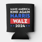 Harris Walz 2024再びアメリカを親切にする 缶クーラー (裏面)