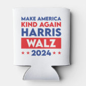 Harris Walz 2024再びアメリカを親切にする 缶クーラー (裏面)