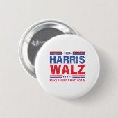 Harris Walz 2024再びアメリカを親切にする 缶バッジ (正面&裏面)