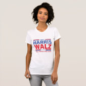 Harris Walz 2024再びアメリカを親切にする Tシャツ (正面フル)
