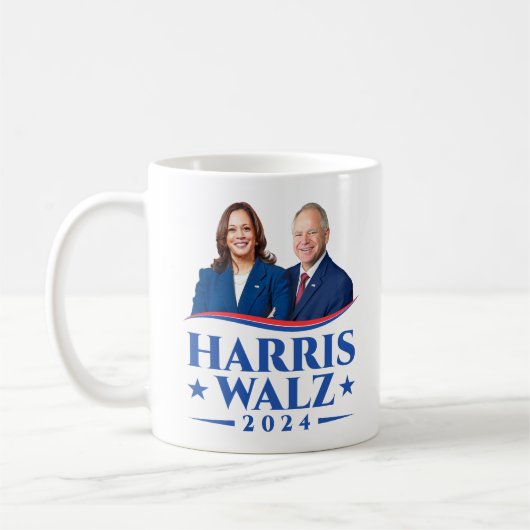 Harris Walz 2024写真 コーヒーマグカップ (左)