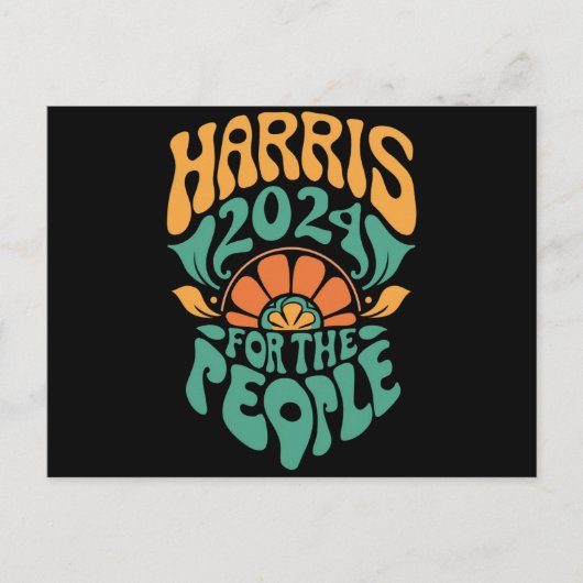 Harris Walz 2024大統領選挙管理委員会 ポストカード (正面)