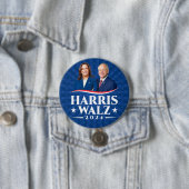 Harris Walz 2024年選挙の写真キャンペーンスター 缶バッジ (インサイチュ)