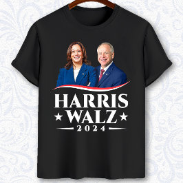 Harris Walz 2024年選挙写真 Tシャツ