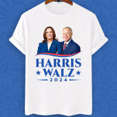 Harris Walz 2024年選挙写真 Tシャツ
