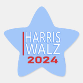 Harris Walz 2024年選挙大統領のスターSTICKE 星シール