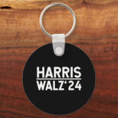 Harris-walz-2024年選挙男性女性子供Harris Wa キーホルダー (正面)