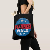 Harris Walz 2024年選挙Kamala Harris Tim Waltz トートバッグ (クローズアップ)