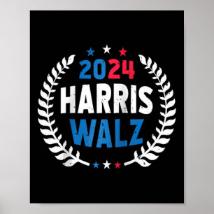 Harris Walz 2024年選挙Kamala Harris Tim Waltz ポスター