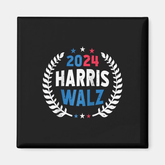 Harris Walz 2024年選挙Kamala Harris Tim Waltz マグネット (正面)
