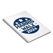 Harris Walz 2024年選挙Kamala Harris Tim Walz ノートブック (右側)