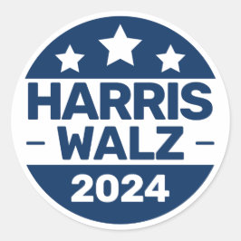 Harris Walz 2024年選挙Kamala Harris Tim Walz ラウンドシール