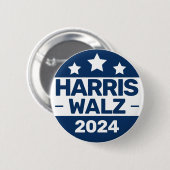 Harris Walz 2024年選挙Kamala Harris Tim Walz 缶バッジ (正面&裏面)