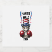 Harris Walz 2024年 – 選挙2024年 スパークリングワインラベル (シングルラベル)