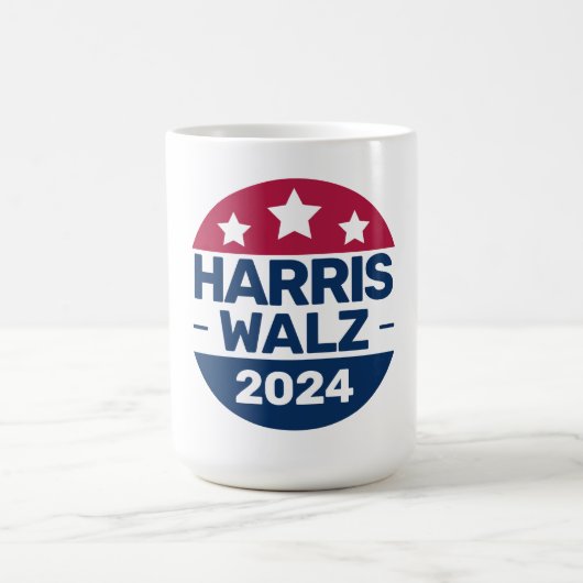 Harris Walz 2024愛国党総裁運動 コーヒーマグカップ (中央)