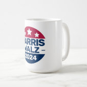 Harris Walz 2024愛国党総裁運動 コーヒーマグカップ (正面右)