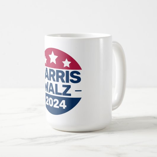 Harris Walz 2024愛国党総裁運動 コーヒーマグカップ (正面右)