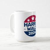 Harris Walz 2024愛国党総裁運動 コーヒーマグカップ (正面左)