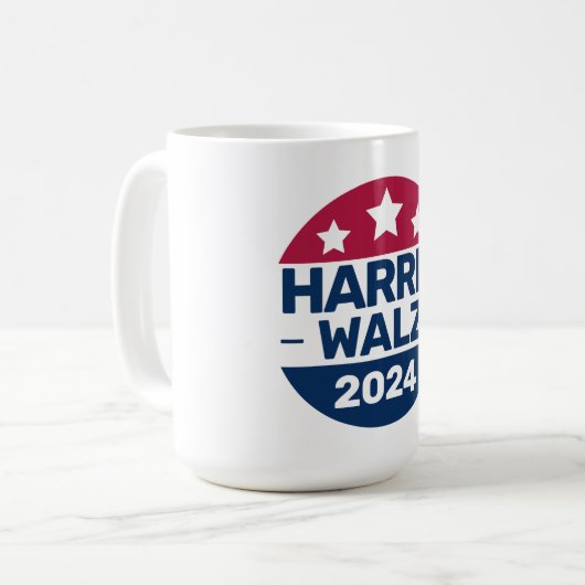 Harris Walz 2024愛国党総裁運動 コーヒーマグカップ (正面左)