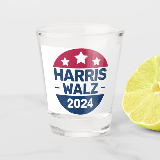 Harris Walz 2024愛国党総裁運動 ショットグラス (正面)