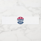 Harris Walz 2024愛国党総裁運動 ペットボトルラベル (シングルラベル)
