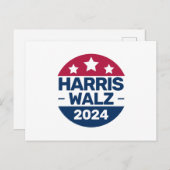 Harris Walz 2024愛国党総裁運動 ポストカード (正面/裏面)