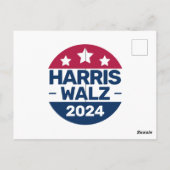 Harris Walz 2024愛国党総裁運動 ポストカード (裏面)