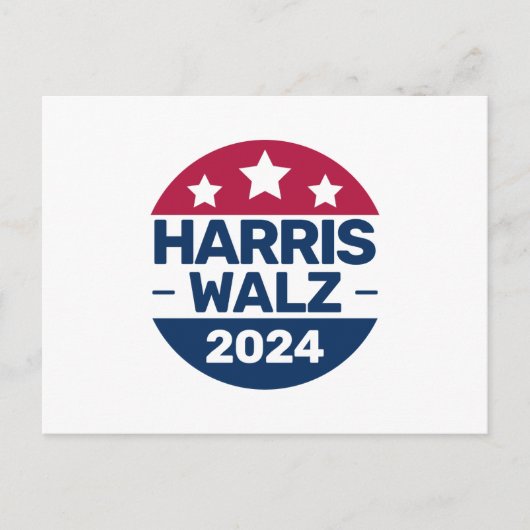 Harris Walz 2024愛国党総裁運動 ポストカード (正面)