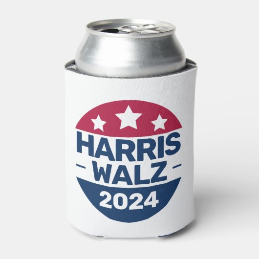 Harris Walz 2024愛国党総裁運動 缶クーラー (缶正面)