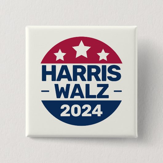 Harris Walz 2024愛国党総裁運動 缶バッジ (正面)