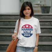 Harris Walz 2024愛国党総裁運動 Tシャツ