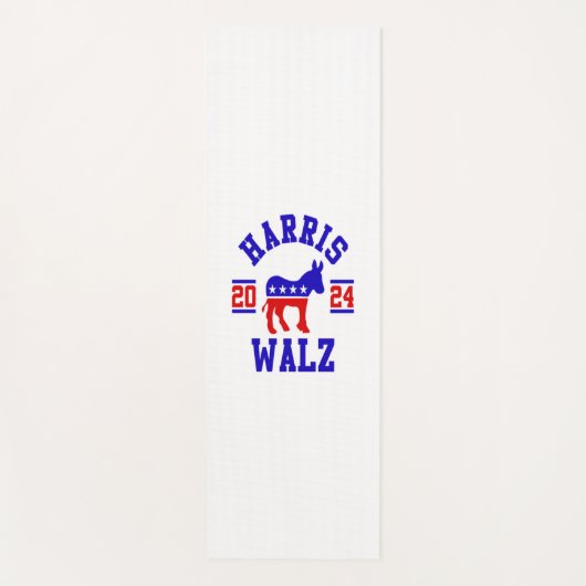 Harris Walz 2024愛国民主党総裁 ヨガマット (正面)