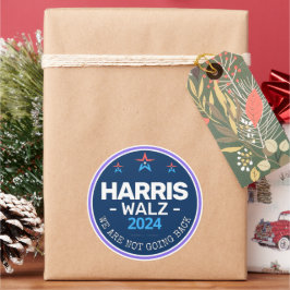 Harris Walz 2024我々は戻らない ラウンドシール