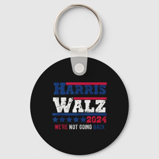 Harris Walz 2024我々はHarris Timに戻らない キーホルダー (正面)