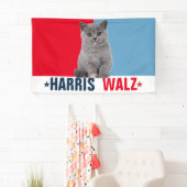 Harris Walz 2024明らかに赤い青 横断幕 (インサイチュ)