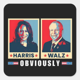 Harris Walz 2024明らかに スクエアシール