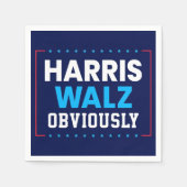 Harris Walz 2024明らかに スタンダードカクテルナプキン (正面)