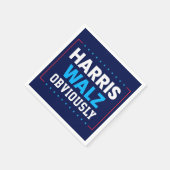 Harris Walz 2024明らかに スタンダードカクテルナプキン (角)