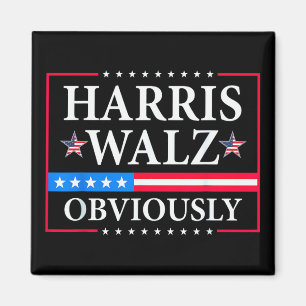 Harris Walz 2024明らかに ティムワルツ マグネット